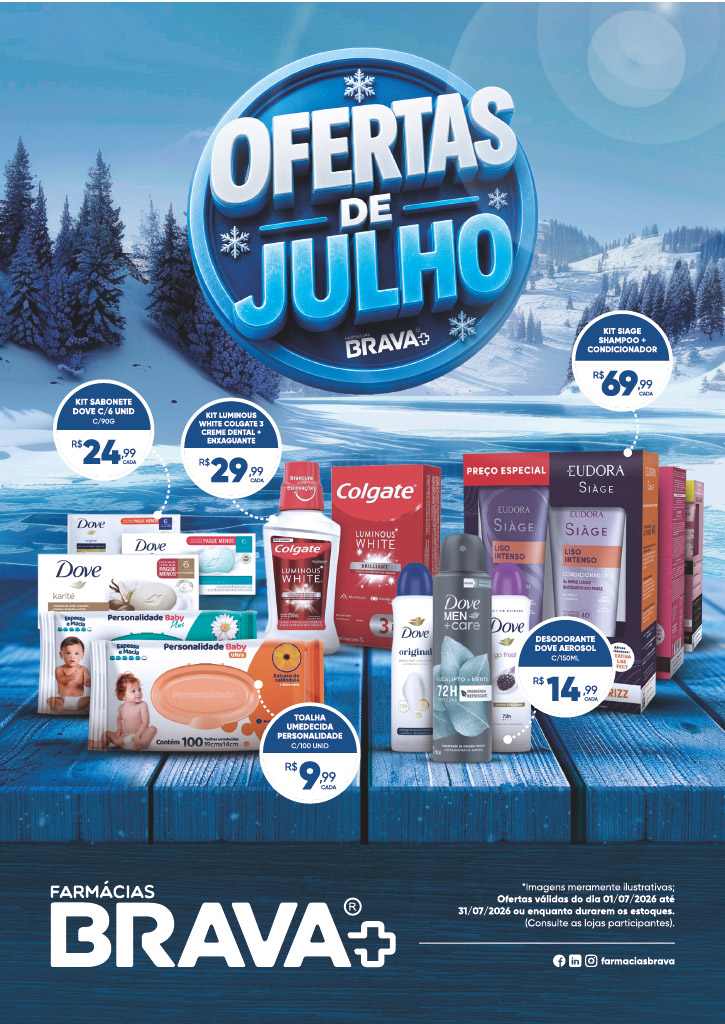 OFERTAS DE JULHO FARMACIAS BRAVA